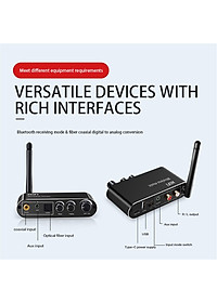 SOAIY Bộ Chuyển Đổi Âm Thanh DAC Bluetooth T01 Chỉnh Treble, Bass, Volume (Hỗ trợ Cổng Optical) - Hàng Nhập Khẩu