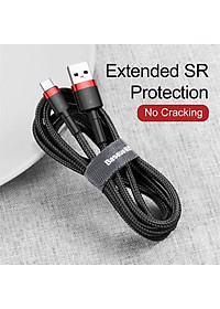Cáp sạc nhanh, truyền dữ liệu tốc độ cao Baseus Cafule Type C -Hàng Chính Hãng