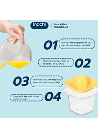 Bộ vắt cam chanh thân trong Yoko 500ml Inochi (tiêu chuẩn Nhật Bản)