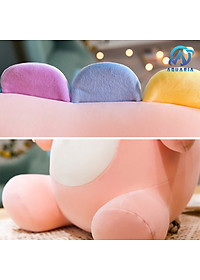 Gấu Bông Thú Nhồi Bông Khủng Long Đội Mũ Chóp Cầu Vồng 30cm Siêu Dễ Thương