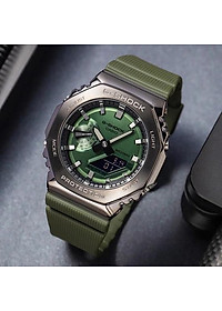 Đồng Hồ Nam Dây Nhựa Casio G-Shock GM-2100B-3ADR Chính Hãng - GM-2100B-3A Mặt Kim Loại