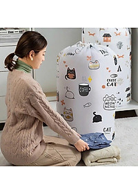 Túi Đựng Quần Áo Chăn Mềnh Dây Rút Chống Thấm Nước GROFA - Chính Hãng ( Họa tiết ngẫu nhiên)