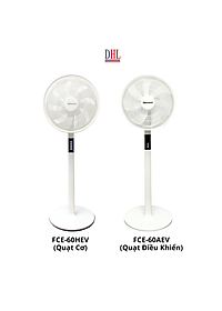 Quạt đứng điện tử có điều khiễn từ xa, hẹn giờ Mitomo FCE-60AEV, công suất 60W, động cơ dây đồng - Bảo hành 2 năm hàng chính hãng