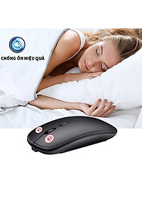 Chuột Bluetooth Không Dây PIX-LINK  P90A Wireless USB Tự Sạc Pin Siêu Mỏng, Chống Ồn - Hàng Chính Hãng