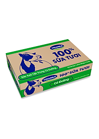 COMBO 6 LỐC SỮA TƯƠI TIỆT TRÙNG VINAMILK 100% CÓ ĐƯỜNG - LỐC 4 HỘP X 110ML