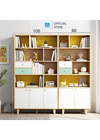 Tủ Sách Gỗ Phong Cách Bắc Âu Thương Hiệu SIB Decor (Nhiều Kích Thước) KSG43