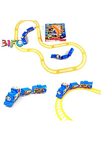 Đồ chơi xếp hình đường ray tàu hỏa chạy bằng pin cho bé