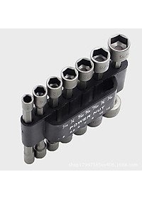 Bộ 14 đầu vặn khẩu cho khoan chuyên dụng loại 1 - 14 đầu tuýp chân lục giác - Hàng chính hãng 