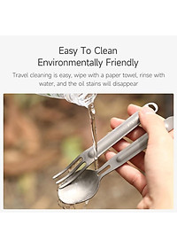 Muỗng Nĩa Xiaomi Youpin Nextool Bằng Thép Không Gỉ Tiện Lợi Cho Dã Ngoại Hàng nhập khẩu