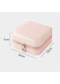 Hộp Đựng Trang Sức Mini Cho Nữ, Đựng Vòng Cổ Nhẫn Bông Tai Hộp Đựng Đồ Trang Sức Có Khóa Kéo