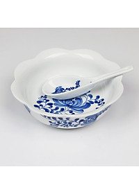 Bộ đồ ăn hoa mặt trời Bát Tràng men khử - Khử sạch chì và kim loại nặng