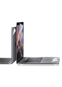 Bộ dán Full Body JCPAL 5in1 cho Macbook - Sliver (màu Bạc) - Hàng chính hãng
