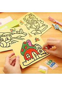 Combo 10 Tranh Cát Cho Bé Nhiều Hình