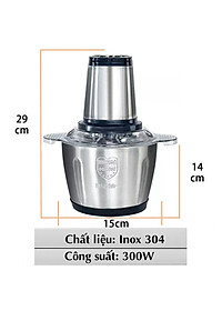 MÁY XAY THỊT ĐA NĂNG - XAY GIÒ - XAY THỰC PHẨM NẤU ĂN - XAY ĐA NĂNG - CỐI INOX CÔNG SUẤT CAO [Tặng kèm quà ngẫu nhiên]