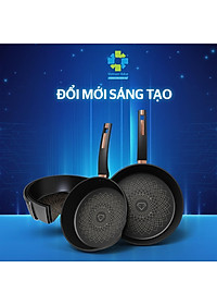 Chảo chống dính Ultra Titanium Sunhouse 20-30cm dùng trên mọi loại bếp - bảo hành chính hãng sản phẩm kèm phiếu bảo hành