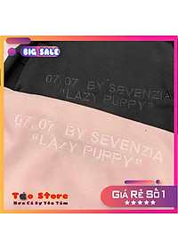   Áo khoác nỉ bông Cardigan KN11 Lazy Puppy hình cún con dễ thương, siêu xinh, chất liệu cao cấp, co giãn thoải