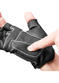 Găng Tay Bao Tay Xe Đạp Nửa Ngón Hở Chống Trơn Trượt Với Thiết Kế Thoáng Khí, Hút Mồ Hôi, Đàn Hồi Chống Sốc Cho Xe Đạp Thể Thao MTB, Địa Hình