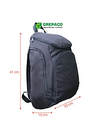 Balo Vải Bố Canvas Tote Dù Nhẹ Nhiều Ngăn Đựng Laptop Chống Sốc Chống Nước Màu Đen Thời Trang Hàn Quốc Nam Nữ Sinh Viên, Học Sinh Đi Học, Công Sở Đi Làm, Du Lịch - Hàng Chính Hãng