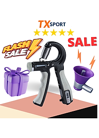 Kìm bóp tay đếm số kiềm bóp tay tùy chỉnh lực 5-60kg TXstar tập cơ tay tại nhà, hand grip