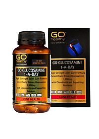 Bộ sản phẩm nhập khẩu chính hãng giúp bổ tim, giảm lão hóa tim mạch, bổ xương khớp, giảm đau nhức xương khớp gồm: Viên uống bổ xương khớp GO Glucosamine 1-A-Day 1500mg (30 viên) và viên uống tim GO CO Q10 160mg ( 30 viên)