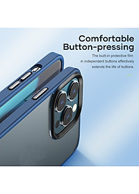 Ốp lưng chống sốc viền cao su cho iPhone 14 Plus (6.7 inch) thiết kế mặt lưng trong suốt Hiệu Rock hybrid Protective Case (độ đàn hồi cao, bảo vệ toàn diện, tản nhiệt tốt) - hàng nhập khẩu