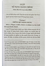Luật Tố Tụng Hành Chính ( Sửa Đổi, Bổ Sung 2025)