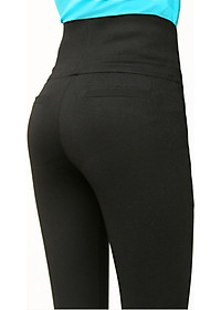 Quần Legging Nữ Gen Bụng Cạp Cao Vicci LGD.11P - Đen