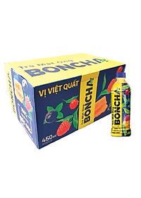 Thùng 24 Chai Trà Mật Ong vị Việt Quất BONCHA 450ml bao bì Tết