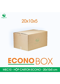 MEC10 - 20x10x5 cm - Combo 60 thùng hộp carton trơn siêu tiết kiệm ECONO