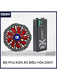 [GIÁ TỐT] Bộ Phụ Kiện Áo Điều Hòa ZASKY Nhật Bản, Bộ Phụ Kiện Áo Điều Hòa Quạt Gió, Bộ PIN Quạt Sạc Dây Cáp, PIN 50.000mAh-18V Bảo Hành 12 Tháng