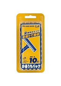 Dao Cạo Râu 2 Lưỡi Kép Kai Razor 00915-10BB2 (Set 10 Cây)