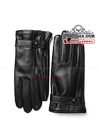 Găng tay nam da cừu cao cấp BHY5333 Lót lông giữ ấm, cảm ứng điện thoại, chống nước