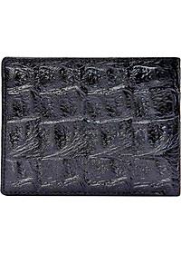 Bộ Ví & Thắt Lưng Nam Vân Cá Sấu Huy Hoàng HT2117-HT4117 (23 x 11,5 cm) - Đen