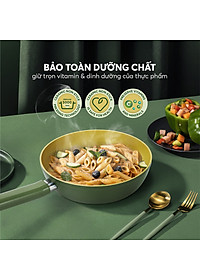 Chảo phủ sứ cao cấp Elmich Olive EL-5965OV nhiều size, Hàng chính hãng, dùng được mọi bếp - JoyMall