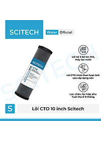 Lõi lọc nước số 3 CTO 10 inch dùng trong máy lọc nước RO, bộ lọc thô - Hàng chính hãng