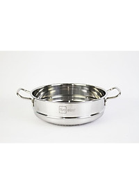 Bộ nồi chảo 3 đáy inox 430 cao cấp FiveStar Standard 6 món bếp từ nắp kính tặng 5 muỗng inox