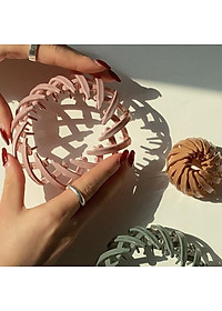 Kẹp tóc tổ chim nhựa đa năng, cặp búi tròn phong cách Hàn Quốc, phụ kiện tóc KT020 - Filibra