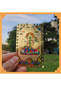Thẻ phù Tara Sanh bằng đồng
