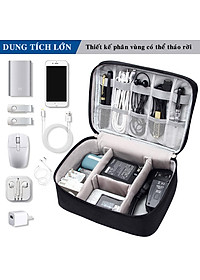 Túi Đựng Phụ Kiện Công Nghệ Chống Nước, Chống Sốc Cao Cấp – Chọn Màu - Túi Bảo Vệ Phụ Kiện Điện Thoại Máy Tính Bảng Laptop Tai Nghe Cáp Sạc Củ Sạc Pin Dự Phòng Chính Hãng Dododios
