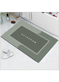 Thảm Lau Chân Silicon Siêu Mềm Siêu Dày, Siêu Thấm Nước Chất Liệu Cao Su Chống Trượt