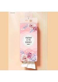 Thùng 10 Bịch Giấy Treo Đa Năng SIPIAO Hoa Hồng – Khăn Giấy Rút Treo Tường 4 Lớp, 1000 Tờ/Bịch, Giấy Tre Dai Mềm - HÀNG CHÍNH HÃNG MINIIN