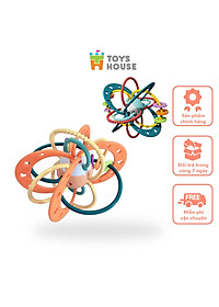 Đồ chơi bóng vòng nhựa mềm kết hợp gặm nướu cho bé ToysHouse 822-86