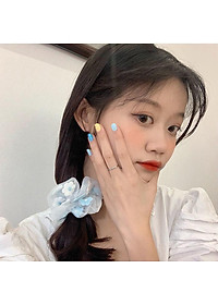 Dây buộc tóc - Scrunchies hoa thêu mẫu mới hàng đẹp HD63