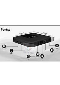 Box TV TX3 mini+ (2024) - Ram 4G/32G  Android TV 11.0 - Chip Amlogic S905W2 - Bluetooth 5.0 - Xem Truyền Hình Đá Banh Miễn Phí - Hàng Nhập Khẩu