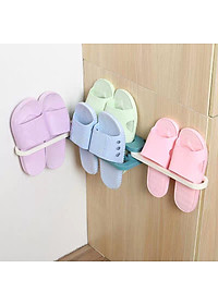 Kệ Để Giày Dép Thông Minh Thanh Treo Khăn Đa Năng, Giá Treo Kẹp Dép Tiện Dụng Treo Tường 3 NGĂN Gấp Gọn Dán Tường - Hàng Loại 1 - CHính Hãng MINIIN