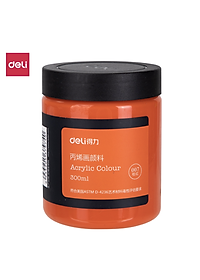 Màu Acrylic 300ml cao cấp dạng hũ Deli - Tô đất sét, đất nặn tự khô, vẽ vải, giày, đa chất liệu, tươi sáng, nhanh khô - Nhiều màu sắc - 73875