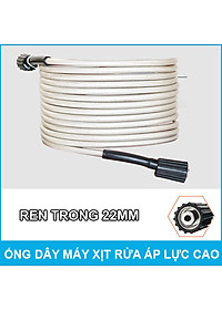 Dây rửa xe cao áp cho máy xịt rửa áp lực cao ren trong 22mm dài 15 mét