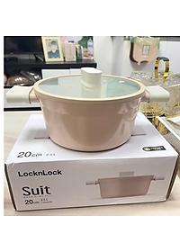 Nồi 2 Tay Cầm Suit LocknLock - Màu Pink