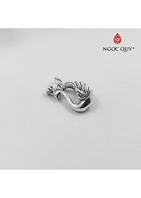 Charm bạc treo thiên nga đội vương miện - Ngọc Quý Gemstones