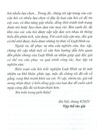 Trắc Nghiệm Luật Hình Sự Việt Nam - Phần Chung (Sách tham khảo; Tái bản có sửa chữa, bổ sung)
